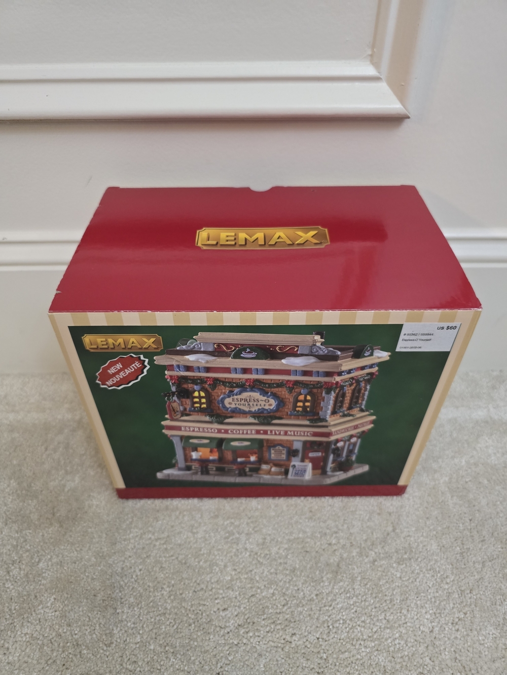 LEMAX Red Holiday Village Espresso & Live Music Building - Kids Toys